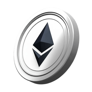 Decorative Ethereum ETH coin graphic featured on the cryptocurrency registration page