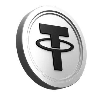 USDT Tether coin component displayed in the trading community trust area